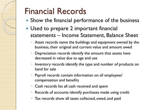 Financial records definition — AccountingTools.